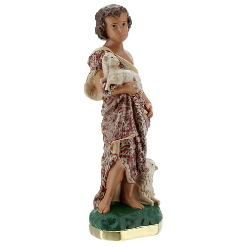 Statue Saint Jean-Baptiste enfant plâtre 30 cm Arte Barsanti 5