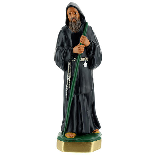 St Francis of Paola statue 12 in hand-painted plaster Arte Barsanti 1