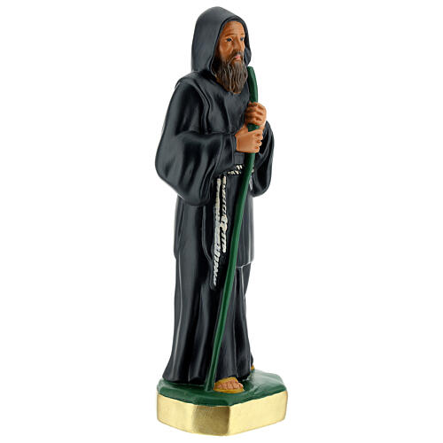 St Francis of Paola statue 12 in hand-painted plaster Arte Barsanti 4