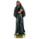 St Francis of Paola statue 12 in hand-painted plaster Arte Barsanti s1