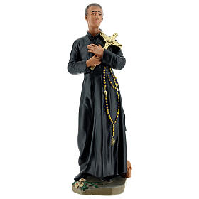 San Gerardo estatua yeso 30 cm pintada a mano Arte Barsanti