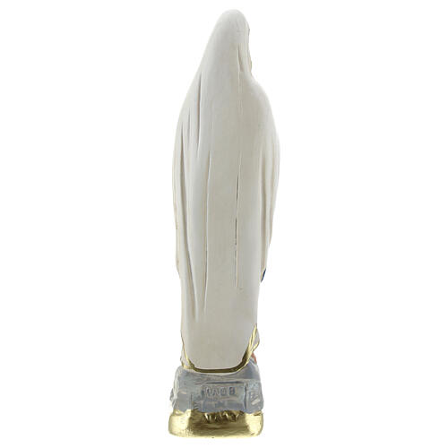 Notre-Dame de Lourdes statue plâtre 15 cm peint Arte Barsanti 4