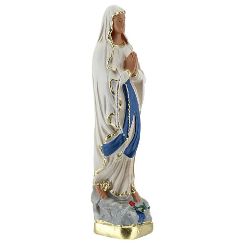 Madonna di Lourdes statua gesso 15 cm dipinto Arte Barsanti 3