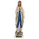 Notre-Dame de Lourdes statue plâtre 25 cm peinte main Barsanti s1