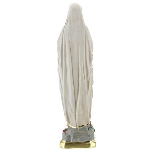 Lady of Lourdes statue, 25 cm hand painted plaster Barsanti 4