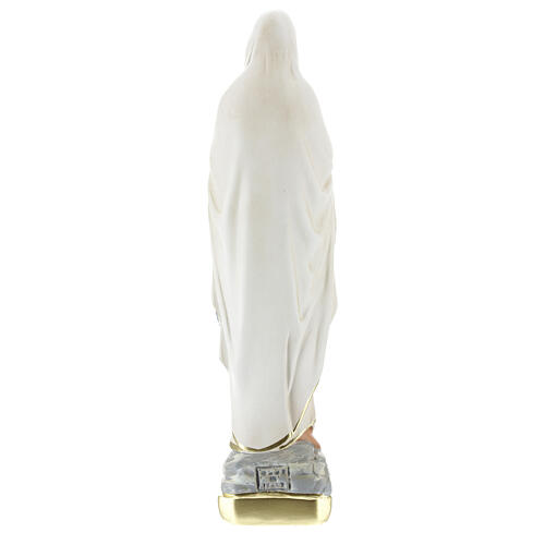 Notre-Dame de Lourdes statue 30 cm plâtre peint main Barsanti 6