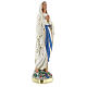 Notre-Dame de Lourdes statue 30 cm plâtre peint main Barsanti s5