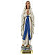 Our Lady of Lourdes plaster statue, 40 cm hand painted Barsanti s1