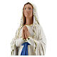 Our Lady of Lourdes plaster statue, 40 cm hand painted Barsanti s2