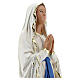 Our Lady of Lourdes plaster statue, 40 cm hand painted Barsanti s4