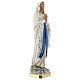 Our Lady of Lourdes plaster statue, 40 cm hand painted Barsanti s5