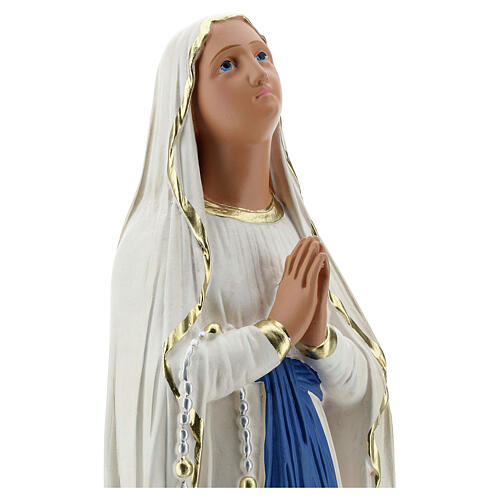 Virgen de Lourdes estatua 50 cm yeso pintada a mano Barsanti 2