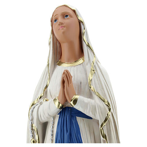 Madonna of Lourdes statue, 50 cm hand painted plaster Barsanti 4