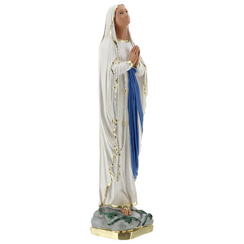 Madonna of Lourdes statue, 50 cm hand painted plaster Barsanti 5