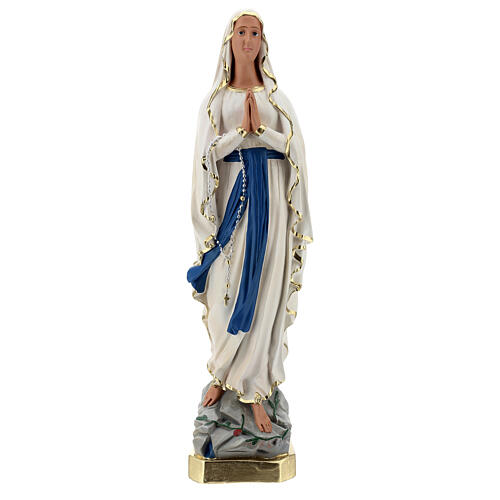 Estatua yeso Virgen de Lourdes 60 cm pintada a mano Barsanti 1