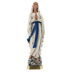 Statue plâtre Notre-Dame de Lourdes 60 cm peinte main Barsanti