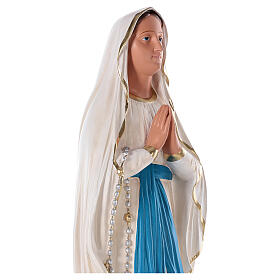 Notre-Dame de Lourdes statue plâtre 80 cm peinte main Barsanti