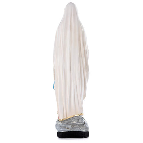 Notre-Dame de Lourdes statue plâtre 80 cm peinte main Barsanti 5
