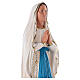 Notre-Dame de Lourdes statue plâtre 80 cm peinte main Barsanti s2