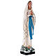 Our Lady of Lourdes statue, 80 cm hand painted plaster Barsanti s4
