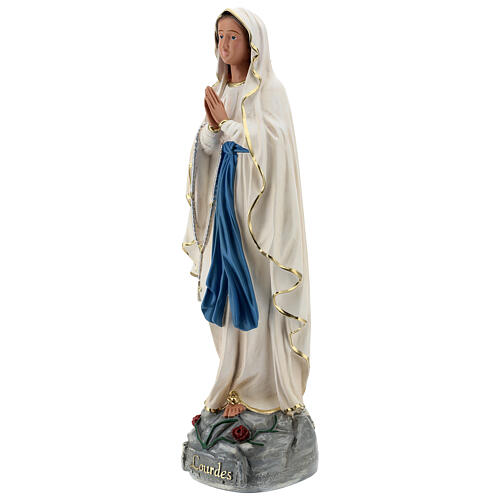 Virgen de Lourdes estatua resina 60 cm pintada mano Arte Barsanti 3