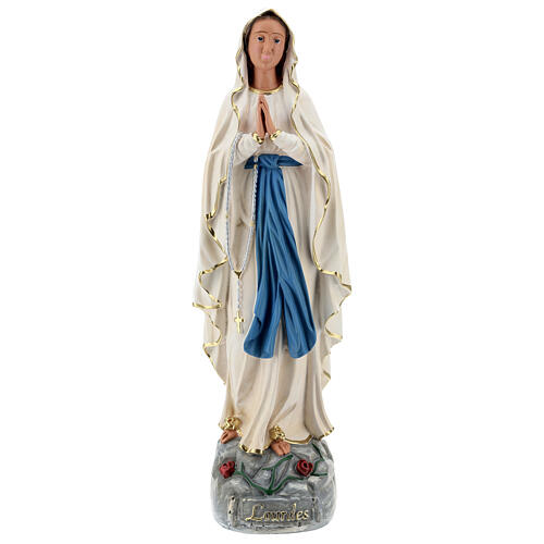 Nossa Senhora de Lourdes imagem resina pintada à mão Arte Barsanti 60 cm 1