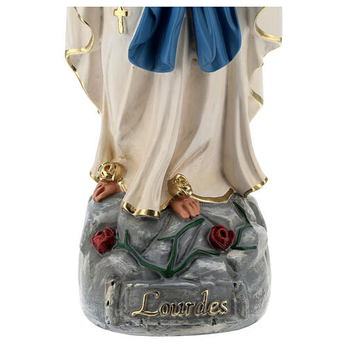 Nossa Senhora de Lourdes imagem resina pintada à mão Arte Barsanti 60 cm 4