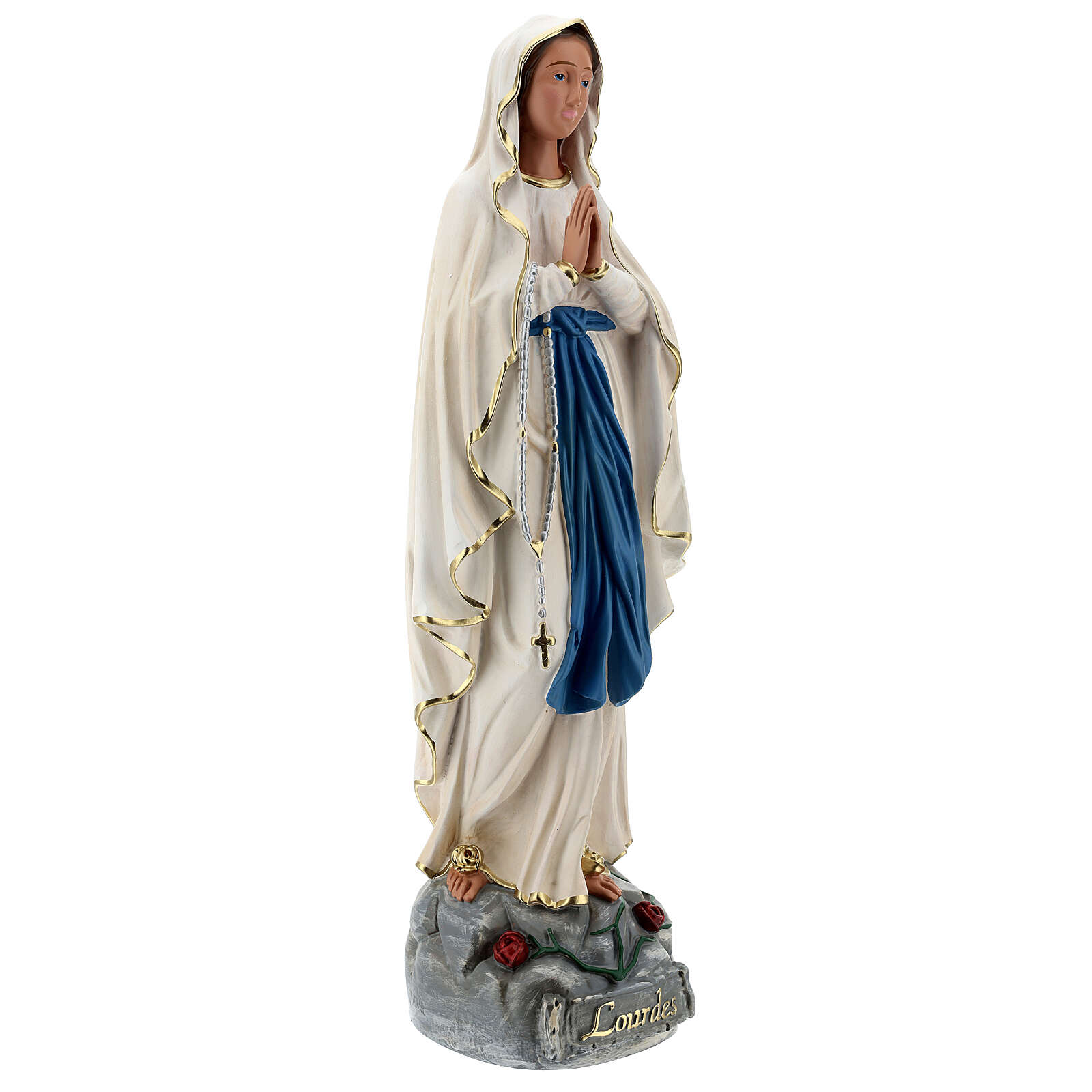 Our Lady Lourdes statue, 60 cm hand painted resin Arte | online sales ...