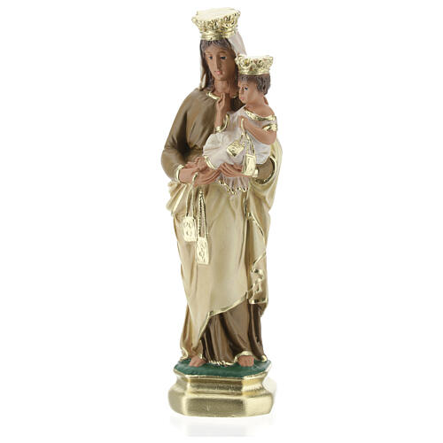 Notre-Dame du Mont-Carmel 20 cm statue plâtre Arte Barsanti 1