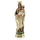 Notre-Dame du Mont-Carmel 20 cm statue plâtre Arte Barsanti s1