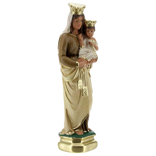 Our Lady of Mt Carmel statue, 20 cm in plaster Arte Barsanti 3