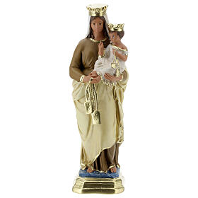 Our Lady of Mount Carmel statue, 30 cm hand painted plaster Barsanti