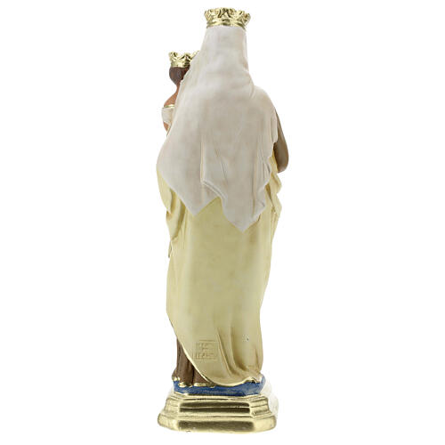 Our Lady of Mount Carmel statue, 30 cm hand painted plaster Barsanti 6