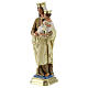 Our Lady of Mount Carmel statue, 30 cm hand painted plaster Barsanti s3