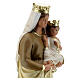 Our Lady of Mount Carmel statue, 30 cm hand painted plaster Barsanti s4