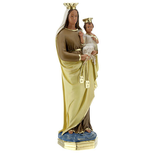 Virgen del Carmen 40 cm estatua yeso pintada a mano Barsanti 5