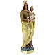 Virgen del Carmen 40 cm estatua yeso pintada a mano Barsanti s5
