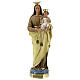 Lady of Mount Carmel statue, 40 cm hand painted plaster Barsanti s1