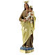Lady of Mount Carmel statue, 40 cm hand painted plaster Barsanti s3