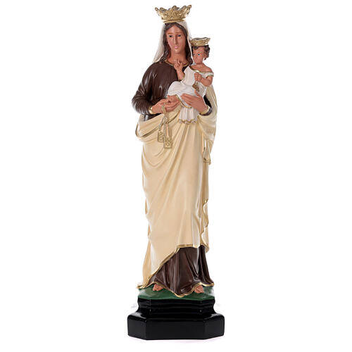 Notre-Dame du Mont-Carmel 80 cm statue résine peinte main Arte Barsanti 1