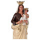 Our Lady of Mount Carmel statue 32 in hand-painted redin Arte Barsanti s2