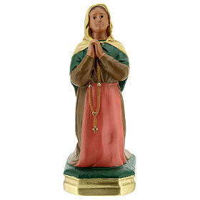 St. Bernadette hand painted plaster statue Arte Barsanti 20 cm