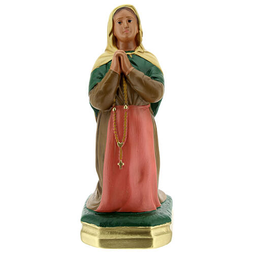 St. Bernadette hand painted plaster statue Arte Barsanti 20 cm 1
