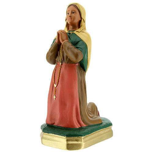 St. Bernadette hand painted plaster statue Arte Barsanti 20 cm 2