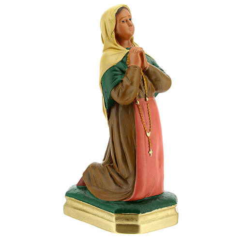 St. Bernadette hand painted plaster statue Arte Barsanti 20 cm 3