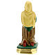 Sainte Bernadette statue plâtre 20 cm Arte Barsanti s4