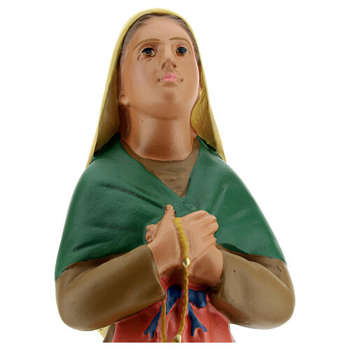 St. Bernadette hand painted plaster statue Arte Barsanti 40 cm 2
