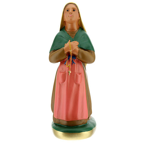 Estatua Santa Bernadette yeso 30 cm pintada a mano Arte Barsanti 1