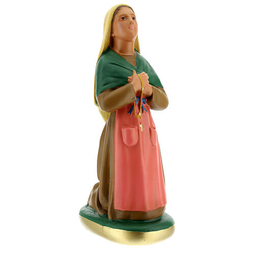Estatua Santa Bernadette yeso 30 cm pintada a mano Arte Barsanti 4