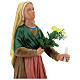 Heilige Bernadette, Statue aus Gips, 65 cm, handbemalt, Arte Barsanti s4